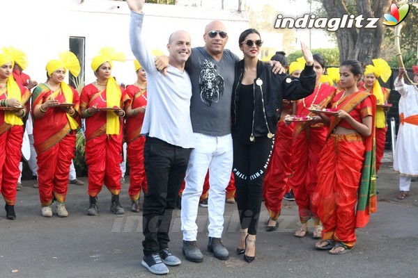 Vin Diesel & Deepika Padukone Visit To India for Promotion of 'xXx- The Return Of Xander Cage'