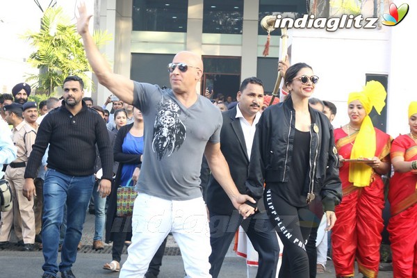 Vin Diesel & Deepika Padukone Visit To India for Promotion of 'xXx- The Return Of Xander Cage'