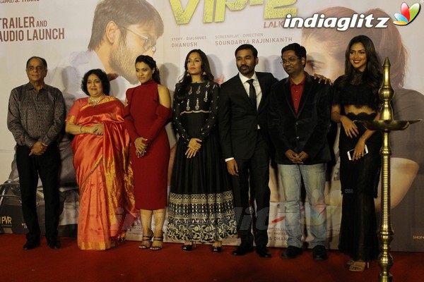 Kajol & Dhanush at Trailer & Music Launch of 'VIP 2'