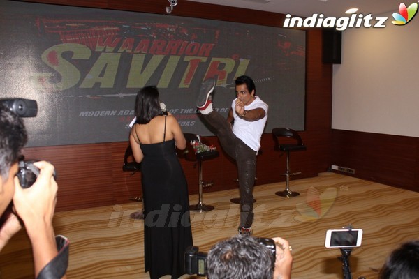 Sonu Sood, Niharica Raizada at 'Warrior Savitri' Trailer Launch
