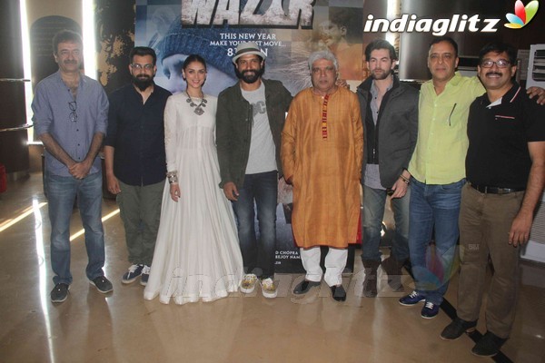 Farhan Akhtar, Aditi Rao Hydari, Neil at 'Wazir' Trailer Launch