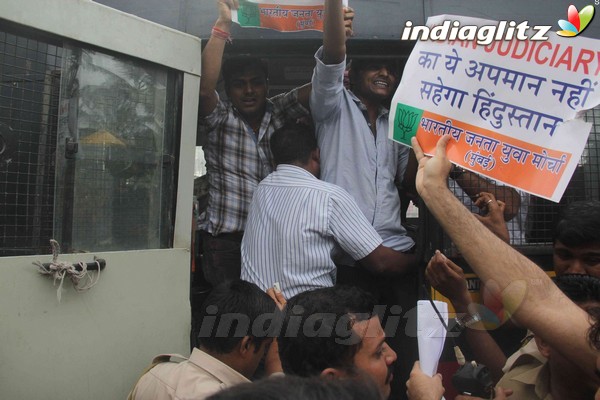 BJP Protest Against Salman Khan on Tweeting about Yakub Memon