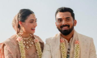 Mewly married couple KL Rahul and Athiya ShettyÂ 