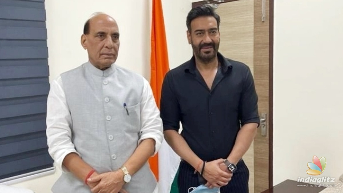 Ajay Devgan meets Defence Minister Rajnath Singh