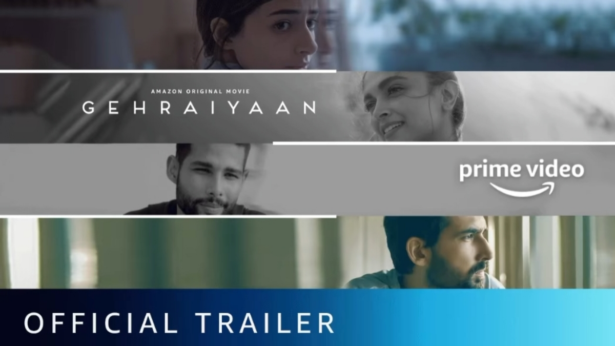 Gehraiyaan trailer out: Deepika Padukone and Siddhant Chaturvedi are the highlights of this romantic drama