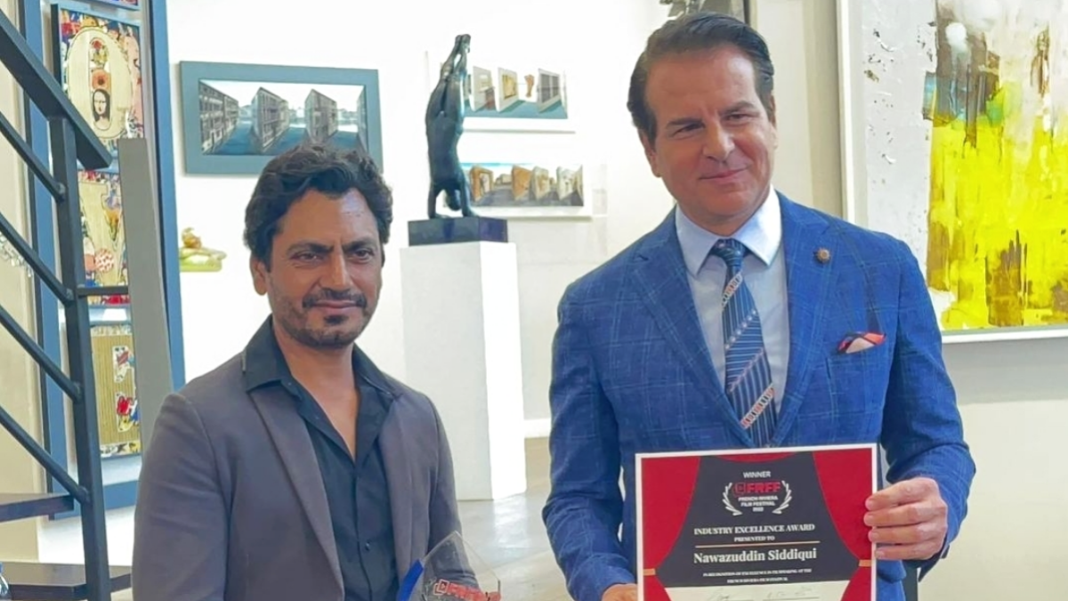 Nawazuddin Siddiqui gets awarded for excellence in cinema