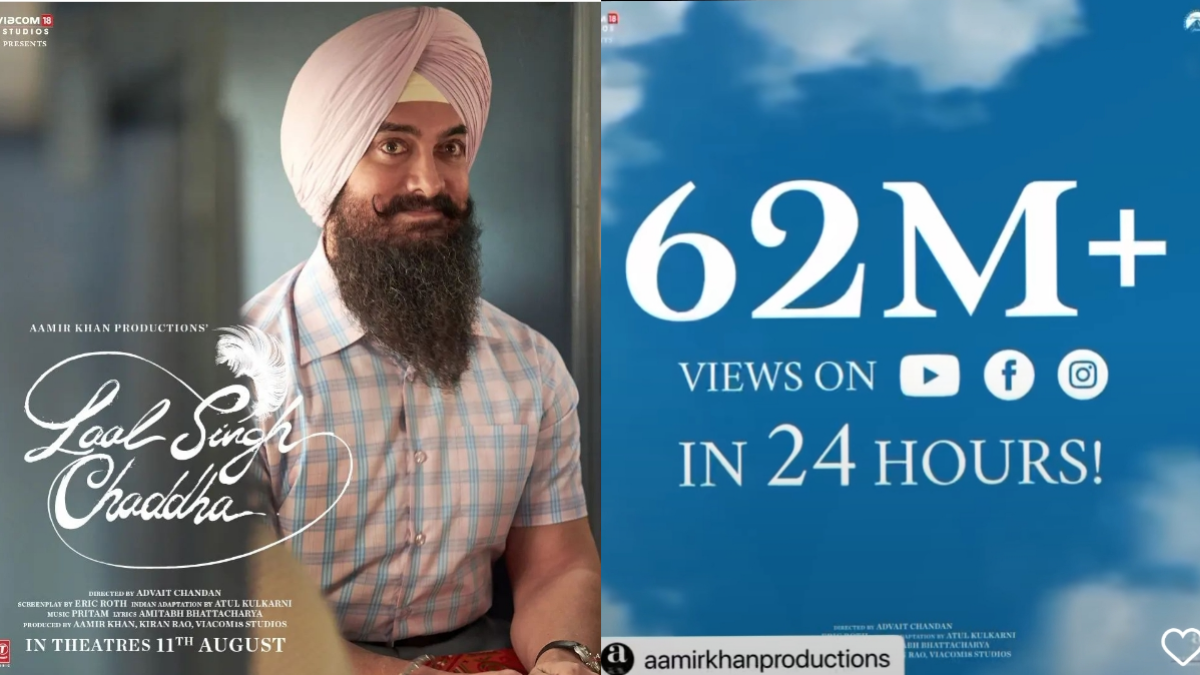 Aamir Khan’s Laal Singh Chaddha trailer garners 62M views in 24 hours