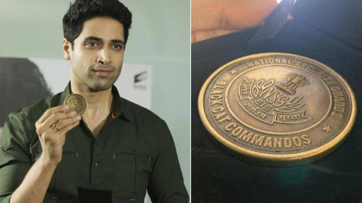 Adivi Sesh recieves a special medal from NSG for his performance in Major