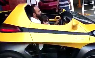 WATCH SRK's son AbRam goes for a drive with 'Dilwale' director Rohit Shetty