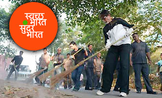 LOOK Amitabh Bachchan sweeps road