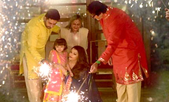 Check Pic: Big B & Aaradhya celebrate Diwali this year