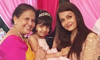 Aishwarya with daughter Aaradhya & mother Vrinda look adorable