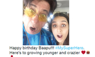 Shraddha Kapoor's selfie with Daddy on his Birthday