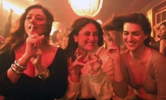 Glam Squad Alert: Kareena, Kriti, and Tabu Serve Looks in 'Ghagra' Music Video From 'Crew' !