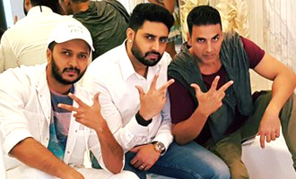 'Housefull 3' boy gang picture gets photo-bomb by this beauty: See Here