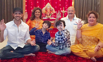 Hrithik Roshan celebrates Ganapati with family