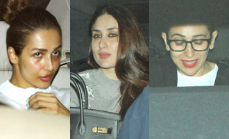 Malaika Arora, Karisma & Kareena Spotted at Karan Johar's House