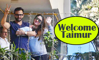 Kareena & baby Taimur return home: IN PICS