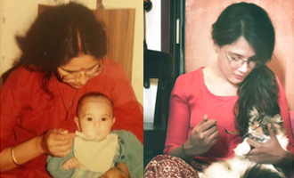Aww! Richa recreates her mother's pic from her childhood!
