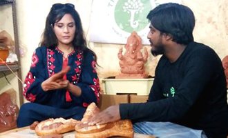 Richa supports eco-friendly Ganesh Chaturthi