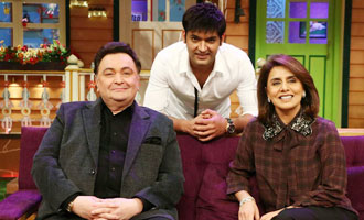 Rishi Kapoor & Neetu Singh on Set of The Kapil Sharma Show