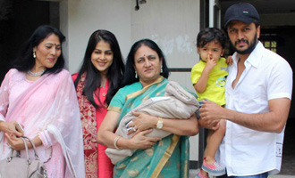 Riteish Deshmukha and Genelia D'Souza bring their 'bundle of joy' home