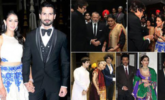 Kareena Kapoor and the Khan 'Trio' give a miss to Shahid Kapoor's fat wedding reception in Mumbai
