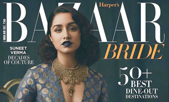 Shraddha picture prefect as cover girl of Harper's Bazaar Bride