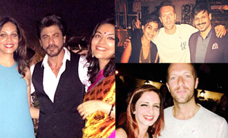 SRK parties with Chris Martin