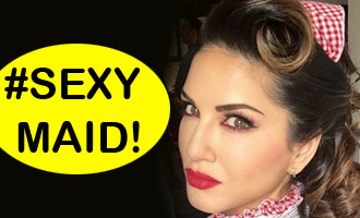 Sunny Leone is a sexy maid!
