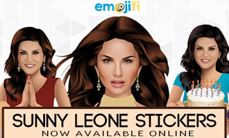 WOW Sunny Leone Emojis Available Now!