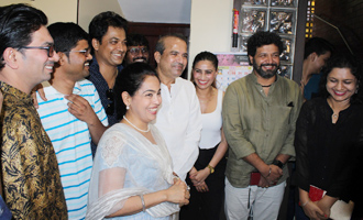 Suresh Wadkar & Padma Wadkar at Muhurat & Song Recording of Marathi Movie