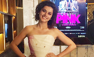 Taapsee stops shooting in London to attend 'Pink' Trailer launch