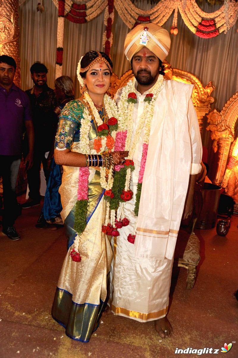 Meghana Raj With Chiranjeevi Sarja Wedding