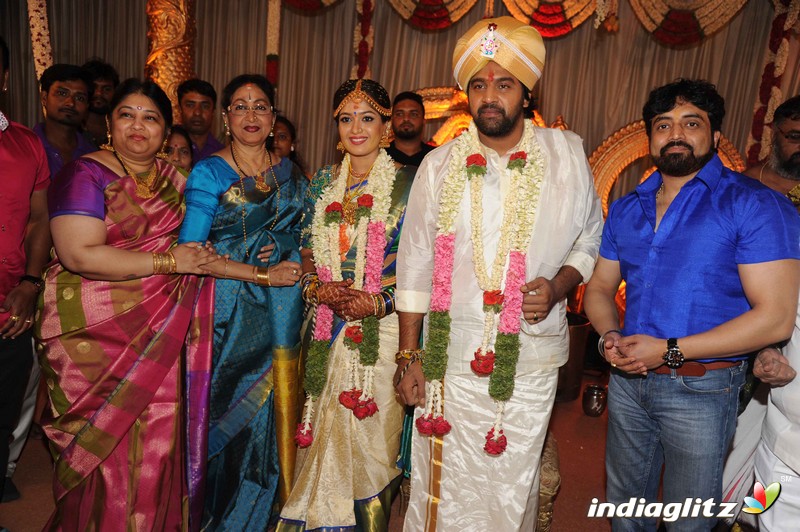 Meghana Raj With Chiranjeevi Sarja Wedding