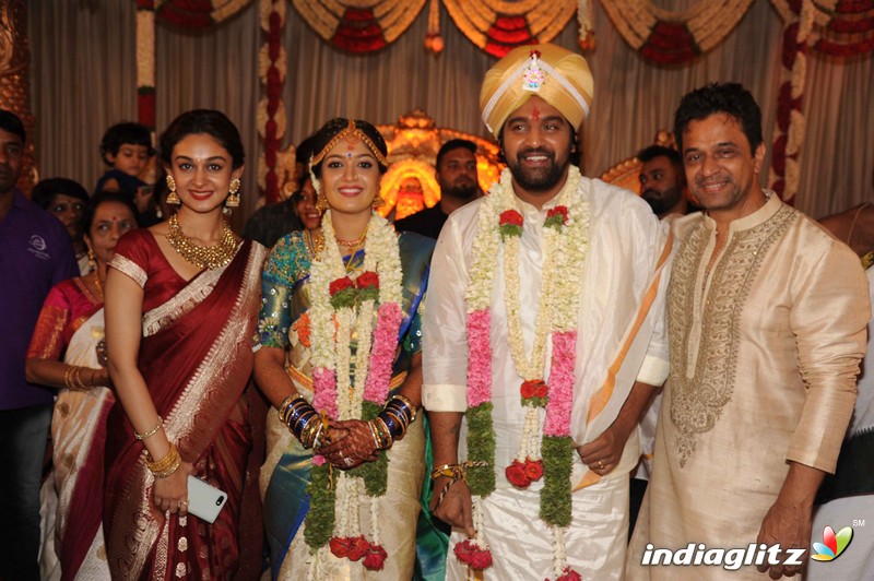 Meghana Raj With Chiranjeevi Sarja Wedding