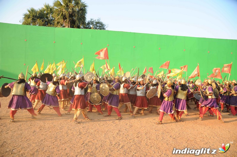 Muniratna Kurukshetra Shooting Ramoji Rao Film City Hyderabad