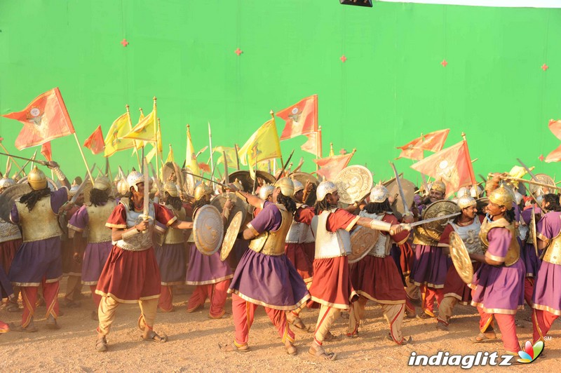 Muniratna Kurukshetra Shooting Ramoji Rao Film City Hyderabad