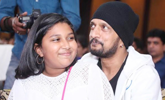 Sudeep Joy With Daughter Sanvi