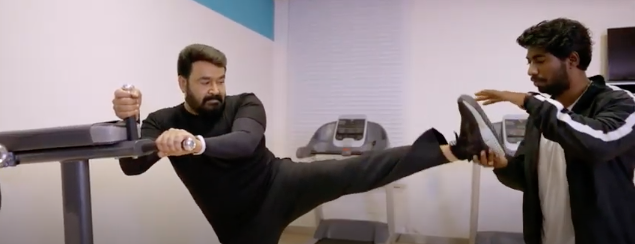 mohanlal gym video new goes viral