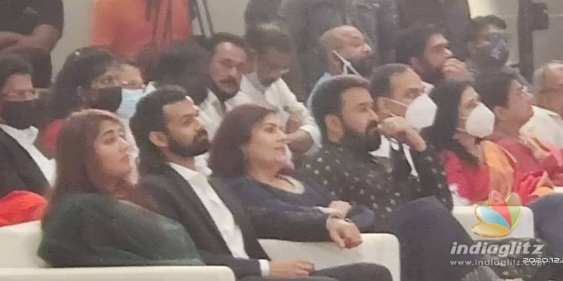 Viral: Mohanlal and family steal the show at Antony Perumbavoors daughters wedding