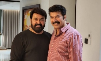 see photos Mammootty visits Mohanlals new home