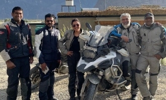 In Pics: Manju Warrier and Ajith go for an adventurous bike trip in Ladakh!