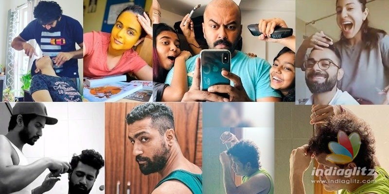Lockdown: No salons; heres what our celebs do at home!