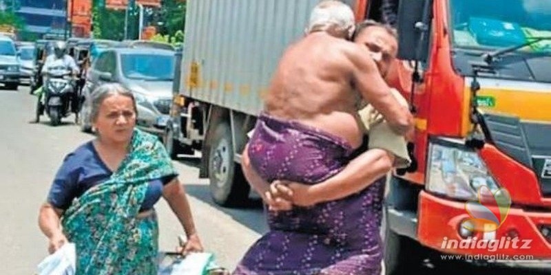 Lockdown: Kerala man carries aged father in arms after cops stopped auto
