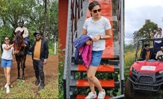 Actress Anusree's vacation pics wearing shorts go viral