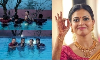 "What did Anusree do with her friends in swimming pool", Actress' caption go viral!