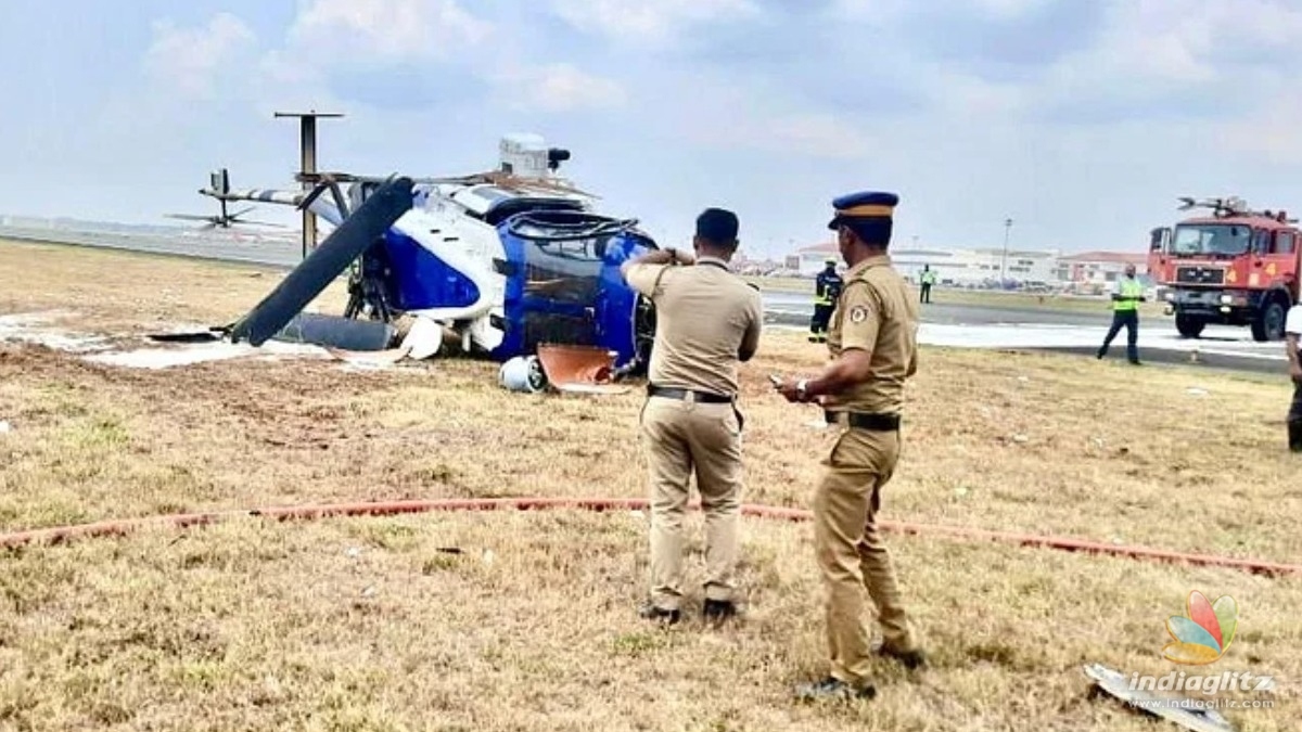 Coast Guard chopper crash-lands at Kochi airport
