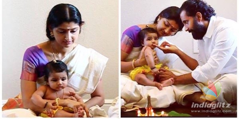 PHOTOS: Divya Unnis baby gets ‘choroonu’ at home