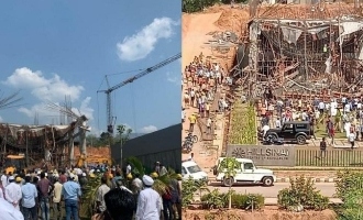 Under construction building collapses 20 injured